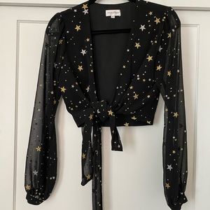 Privacy Please Avery Wrap Top